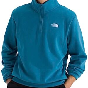 The North Face Teal Quarter-Zip Pullover Sweater Men’s Size L NWT